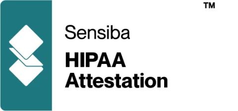 Sensiba logo with text: HIPAA Attestation