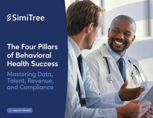 Behavioral health Four Pillars of BH Success eBook COVER